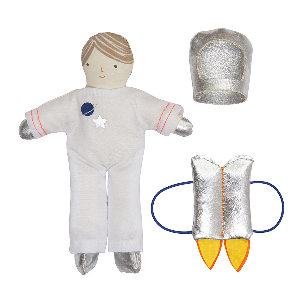 Mini Astronaut Doll with Suitcase By Meri Meri